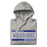 Neatly folded view of St. Frederick High School Warriors Grey Premium Unisex Hoodie 098