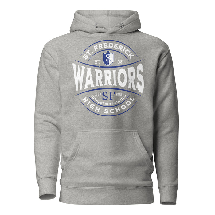 St. Frederick High School Warriors Grey Premium Unisex Hoodie 218