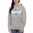 Woman wearing St. Frederick High School Warriors Grey Premium Unisex Hoodie 218