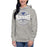 Woman wearing Taylor High School Mustangs Grey Premium Unisex Hoodie 218