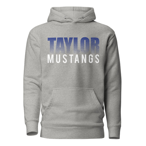 Taylor High School Mustangs Grey Premium Unisex Hoodie 024