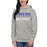 Woman wearing Taylor High School Mustangs Grey Premium Unisex Hoodie 024