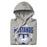 Neatly folded view of Taylor High School Mustangs Grey Premium Unisex Hoodie 204