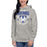 Woman wearing Taylor High School Mustangs Grey Premium Unisex Hoodie 204