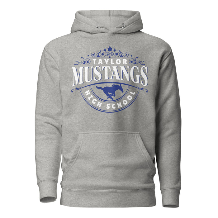 Taylor High School Mustangs Grey Premium Unisex Hoodie 211