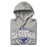 Neatly folded view of Taylor High School Mustangs Grey Premium Unisex Hoodie 211