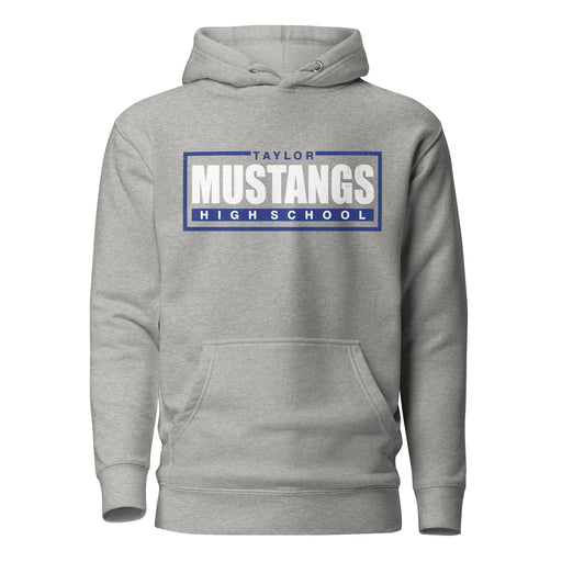 Taylor High School Mustangs Grey Premium Unisex Hoodie 049