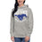 Woman wearing Taylor High School Mustangs Grey Premium Unisex Hoodie 213