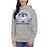 Woman wearing Taylor High School Mustangs Grey Premium Unisex Hoodie 208