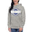 Woman wearing Taylor High School Mustangs Grey Premium Unisex Hoodie 011