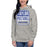 Woman wearing Taylor High School Mustangs Grey Premium Unisex Hoodie 001