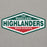 Close-up view of The Woodlands High School Highlanders Carbon Grey Premium Unisex Hoodie 009