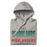 Neatly folded view of The Woodlands High School Highlanders Carbon Grey Premium Unisex Hoodie 024