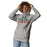 Woman wearing The Woodlands High School Highlanders Carbon Grey Premium Unisex Hoodie 017