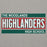 Close-up view of The Woodlands High School Highlanders Carbon Grey Premium Unisex Hoodie 098