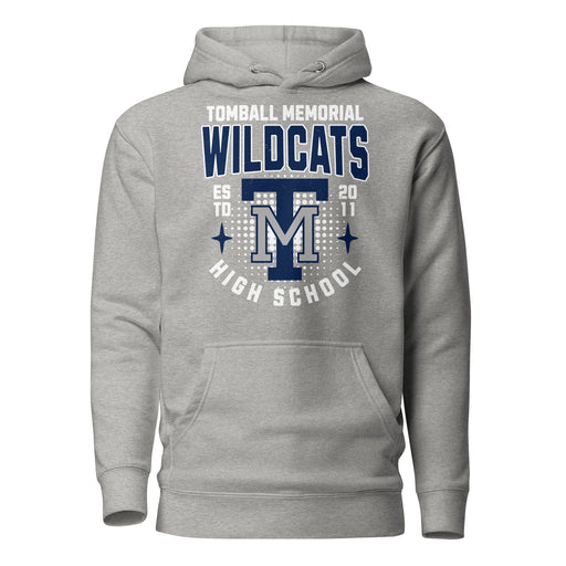 Tomball Memorial High School Wildcats Grey Premium Unisex Hoodie 204