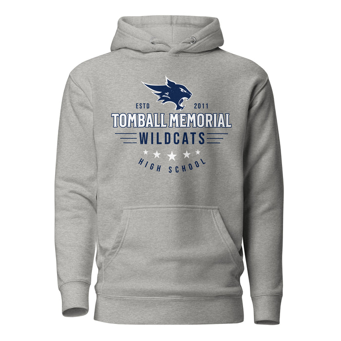 Tomball Memorial High School Wildcats Grey Premium Unisex Hoodie 217