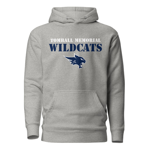 Tomball Memorial High School Wildcats Grey Premium Unisex Hoodie 222