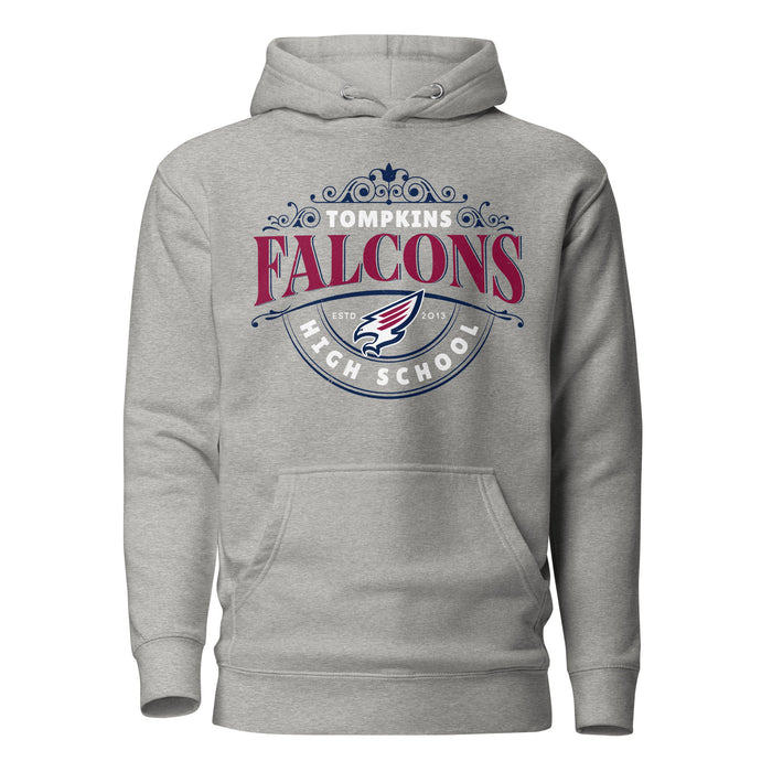 Tompkins High School Falcons Grey Premium Unisex Hoodie 211