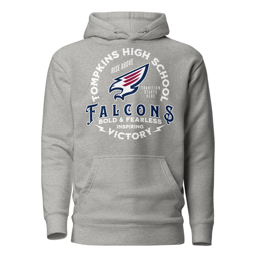 Tompkins High School Falcons Grey Premium Unisex Hoodie 206