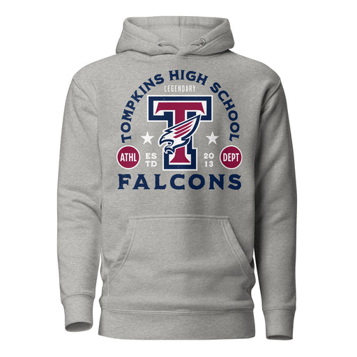 Tompkins High School Falcons Grey Premium Unisex Hoodie 208