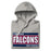 Neatly folded view of Tompkins High School Falcons Grey Premium Unisex Hoodie 098