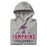 Neatly folded view of Tompkins High School Falcons Grey Premium Unisex Hoodie 217