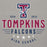 Close-up view of Tompkins High School Falcons Grey Premium Unisex Hoodie 217