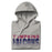Neatly folded view of Tompkins High School Falcons Grey Premium Unisex Hoodie 024