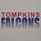 Close-up view of Tompkins High School Falcons Grey Premium Unisex Hoodie 024