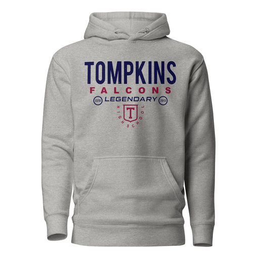 Tompkins High School Falcons Grey Premium Unisex Hoodie 003