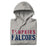 Neatly folded view of Tompkins High School Falcons Grey Premium Unisex Hoodie 017