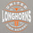 Close-up view of United High School Longhorns Grey Premium Unisex Hoodie 218