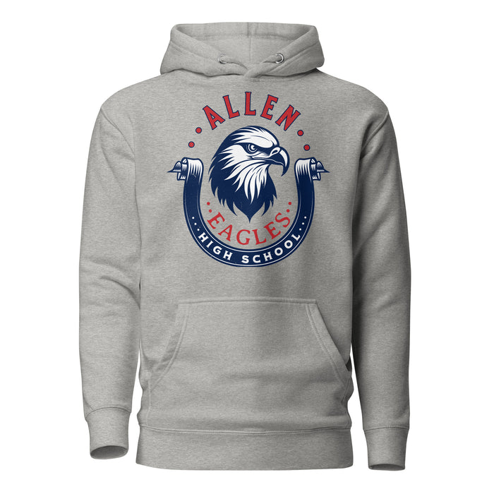 Allen High School Eagles Premium Grey Unisex Hoodie 216