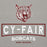 Close-up view of Cy-Fair High School Bobcats Carbon Grey Premium Unisex Hoodie 202