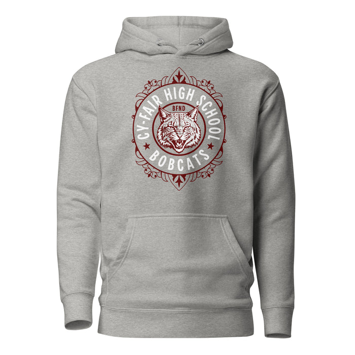 Cy-Fair High School Bobcats Carbon Grey Premium Unisex Hoodie 227