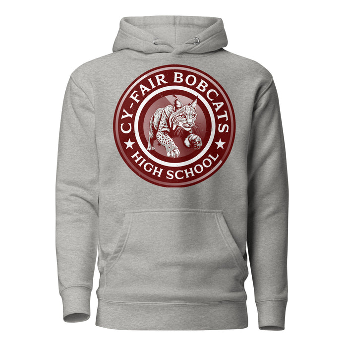 Cy-Fair High School Bobcats Carbon Grey Premium Unisex Hoodie 222