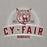 Close-up view of Cy-Fair High School Bobcats Carbon Grey Premium Unisex Hoodie 221