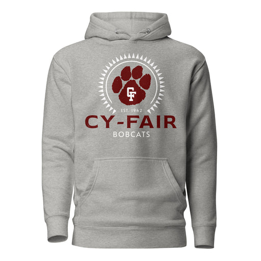Cy-Fair High School Bobcats Carbon Grey Premium Unisex Hoodie 226