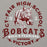 Close-up view of Cy-Fair High School Bobcats Carbon Grey Premium Unisex Hoodie 206