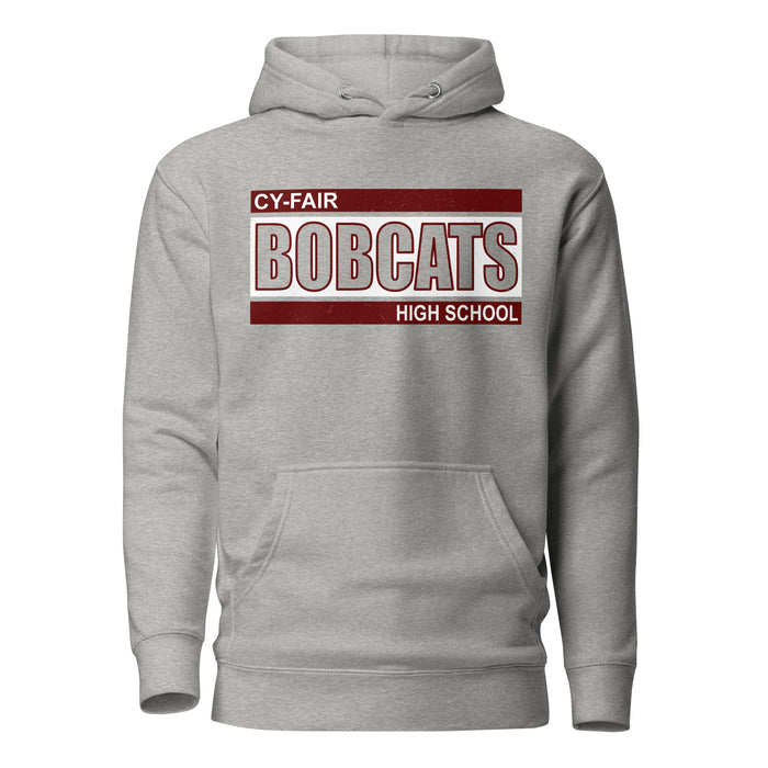 Cy-Fair High School Bobcats Carbon Grey Premium Unisex Hoodie 098