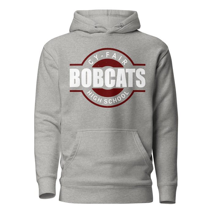 Cy-Fair High School Bobcats Carbon Grey Premium Unisex Hoodie 011