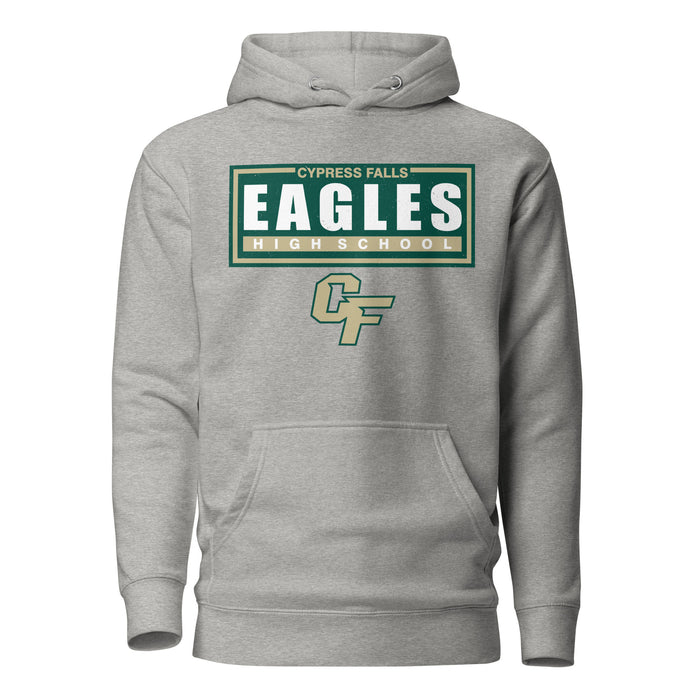 Cypress Falls High School Eagles Heather Grey Premium Unisex Hoodie 049