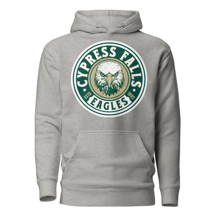 Cypress Falls High School Eagles Heather Grey Premium Unisex Hoodie 220