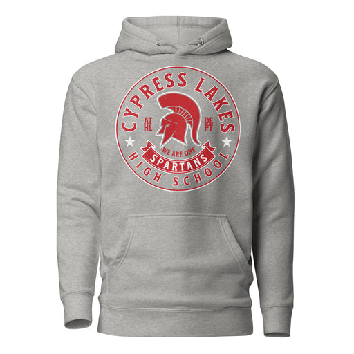 Cypress Lakes High School Spartans Heather Grey Premium Unisex Hoodie 215