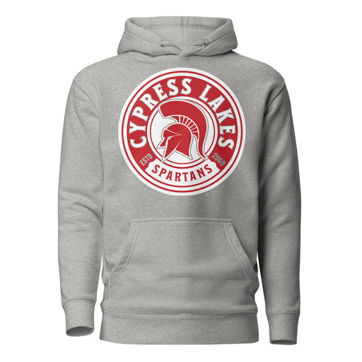 Cypress Lakes High School Spartans Heather Grey Premium Unisex Hoodie 220