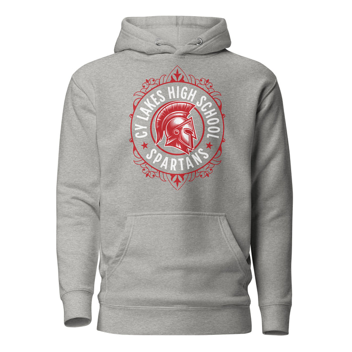 Cypress Lakes High School Spartans Heather Grey Premium Unisex Hoodie 227