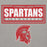 Close-up view of Cypress Lakes High School Spartans Heather Grey Premium Unisex Hoodie 049