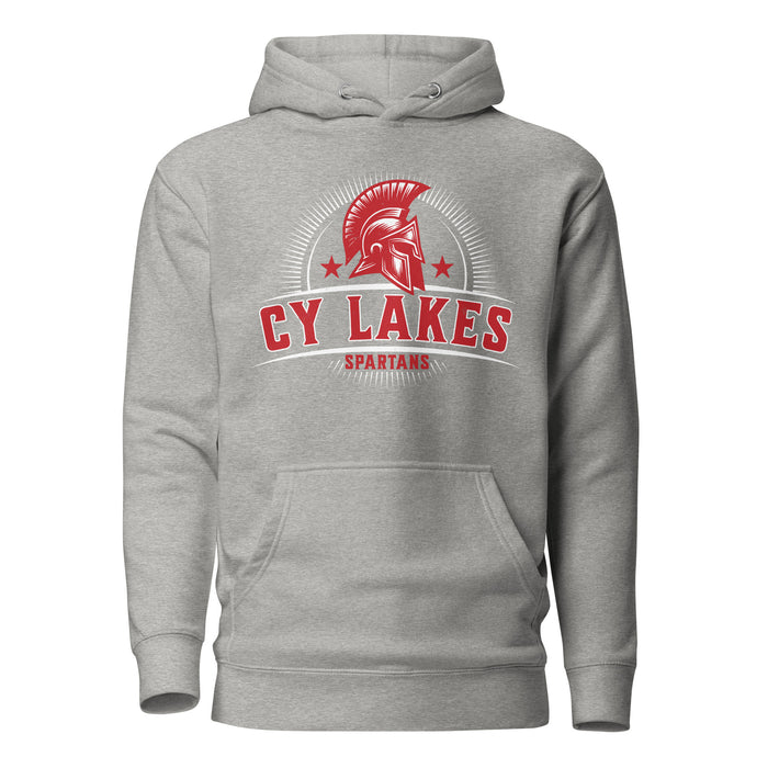 Cypress Lakes High School Spartans Heather Grey Premium Unisex Hoodie 221