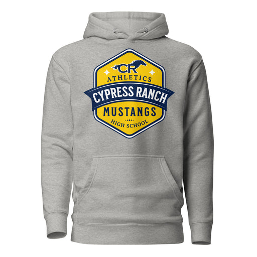 Cypress Ranch High School Mustangs Heather Grey Premium Unisex Hoodie 209
